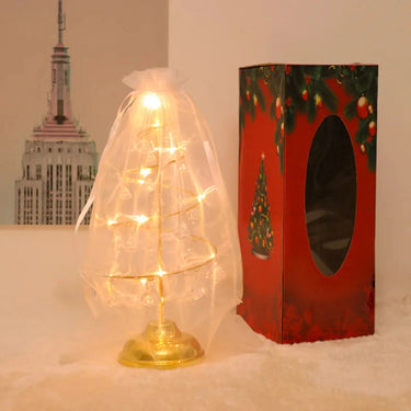 Elegant Christmas Tree Table Lamp - Modern Style with Warm Lighting